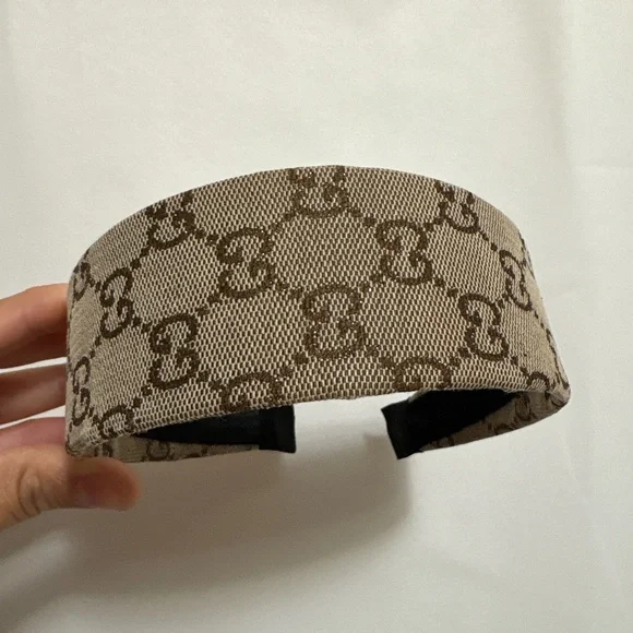 2” Wide Upcycled Gucci Headband - Picture 3 of 5